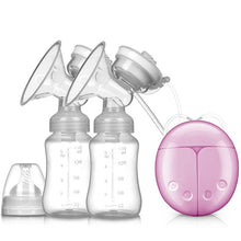 Load image into Gallery viewer, Double Electric Breast Pumps USB Powerful Suction Nipple Pump With Baby Milk Bottle Cold Heat Pad Breast feeding Tools T2236