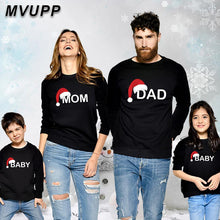 Load image into Gallery viewer, mother daughter father son Christmas family look clothes t shirt sweatshirt for mom dad baby mommy and me women mathcing outfits
