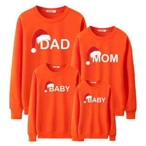 mother daughter father son Christmas family look clothes t shirt sweatshirt for mom dad baby mommy and me women mathcing outfits