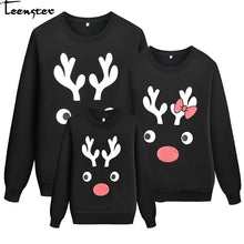 Load image into Gallery viewer, Teenster Family Matching Clothes Christmas Costume Dad Son Family Look Deer Printed Sweatshirt Matching Couple Outfits Tops